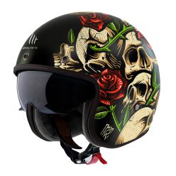   Casca Mt Helmets Le Mans 2 S SV Breakout B9 rosu lucios - omologare noua ECE 22.06 - Rosu lucios