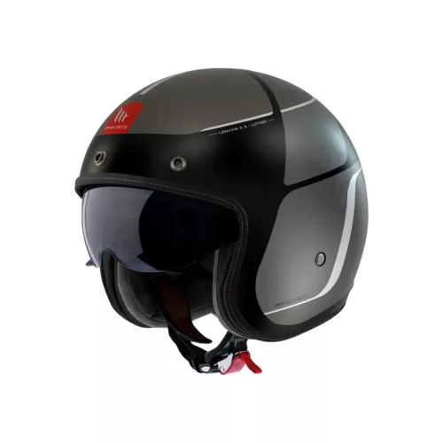 Casca Mt Helmets Le Mans 2 S SV Luther B12 gri mat