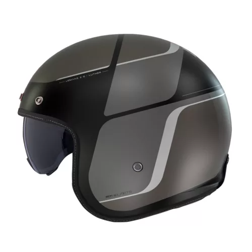 Casca Mt Helmets Le Mans 2 S SV Luther B12 gri mat