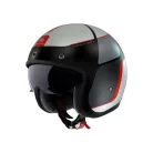 Casca Mt Helmets Le Mans 2 S SV Luther B15 rosu/gri mat