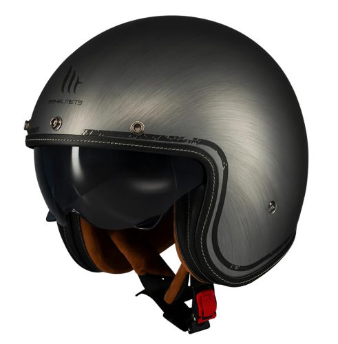 Casca Mt Helmets Le Mans 2 S SV Scratched Chrome A2 gri mat - omologare noua ECE 22.06 - Gri mat