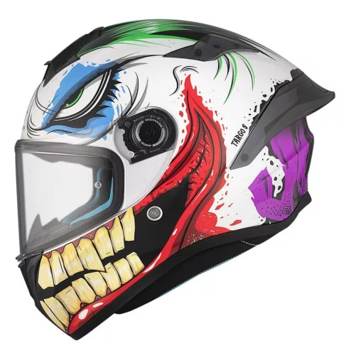 Casca Mt Helmets Targo S Joke A5 alb lucios