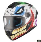 Casca MT Targo S Joke A5 alb lucios - omologare noua ECE 22-06  MT-V-14B - Alb lucios