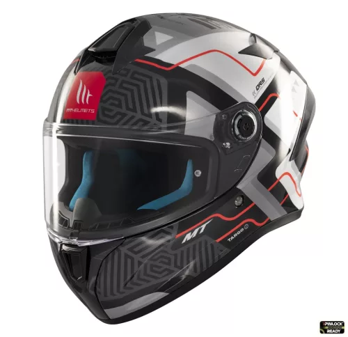 Casca Mt Helmets Targo S Brik C0 gri lucios