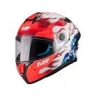 Casca Mt Helmets Targo S Yamanaka A5 alb/rosu lucios