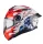 Casca Mt Helmets Targo S Yamanaka A5 alb/rosu lucios