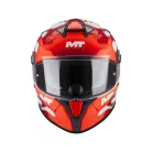 Casca Mt Helmets Targo S Yamanaka A5 alb/rosu lucios