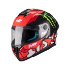 Casca Mt Helmets Targo S Piqueras B5 rosu lucios