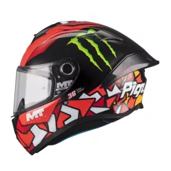 Casca Mt Helmets Targo S Piqueras B5 rosu lucios