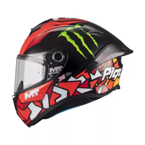 Casca Mt Helmets Targo S Piqueras B5 rosu lucios