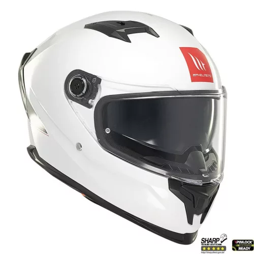 Casca Mt Helmets Braker SV A0 alb lucios