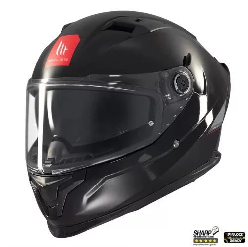 Casca Mt Helmets Braker SV A1 negru lucios
