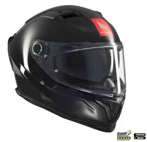 Casca Mt Helmets Braker SV A1 negru lucios