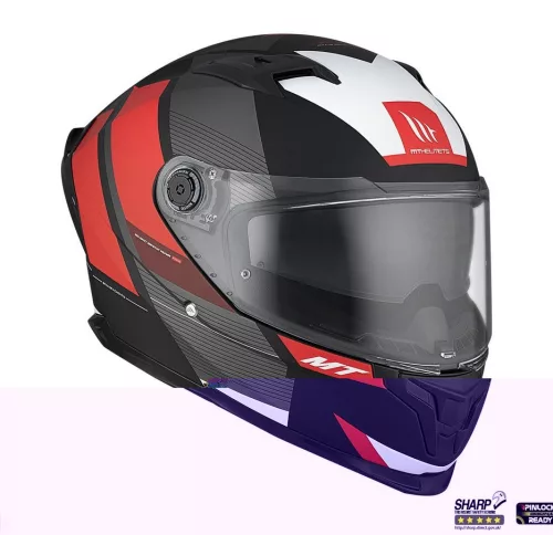 Casca Mt Helmets Braker SV Chento B5 rosu mat