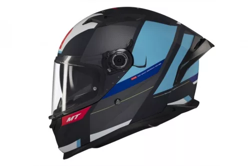 Casca Mt Helmets Braker SV Chento C7 negru mat/alb/albastru