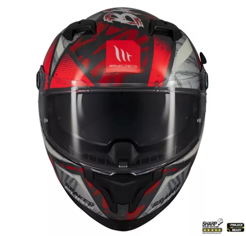 Casca Mt Helmets Braker SV Fury C5 rosu lucios