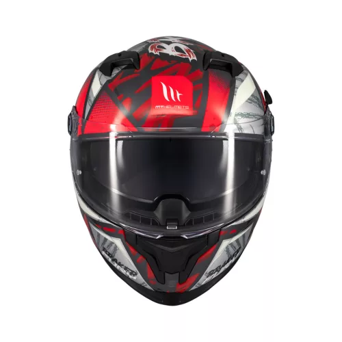 Casca Mt Helmets Braker SV Fury C5 rosu lucios