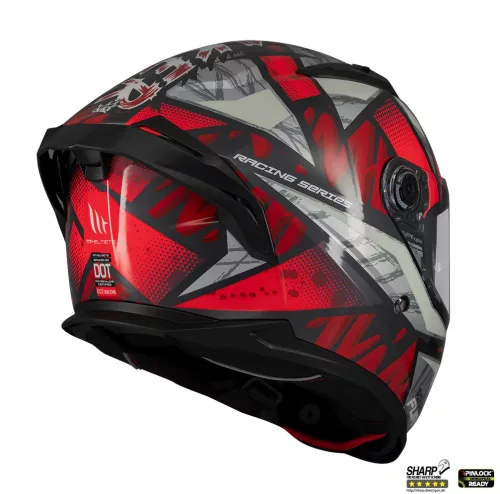 Casca Mt Helmets Braker SV Fury C5 rosu lucios