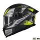 Casca Mt Helmets Braker SV Fury C6 gri/galben lucios