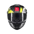 Casca Mt Helmets Braker SV Fury C6 gri/galben lucios