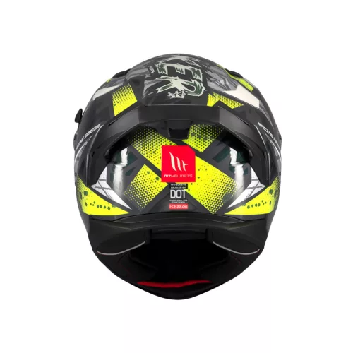 Casca Mt Helmets Braker SV Fury C6 gri/galben lucios