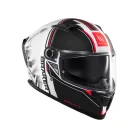 Casca Mt Helmets Braker SV Charm A1 alb/negru mat