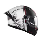 Casca Mt Helmets Braker SV Charm A1 alb/negru mat