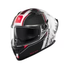 Casca Mt Helmets Braker SV Charm A1 alb/negru mat
