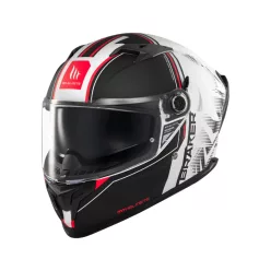 Casca Mt Helmets Braker SV Charm A1 alb/negru mat