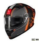 Casca Mt Helmets Braker SV Charm B4 negru/portocaliu mat