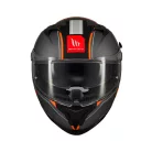 Casca Mt Helmets Braker SV Charm B4 negru/portocaliu mat