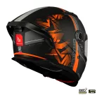 Casca Mt Helmets Braker SV Charm B4 negru/portocaliu mat