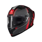 Casca Mt Helmets Braker SV Charm B5 negru/rosu mat