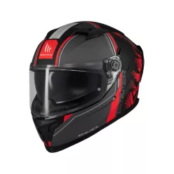 Casca Mt Helmets Braker SV Charm B5 negru/rosu mat