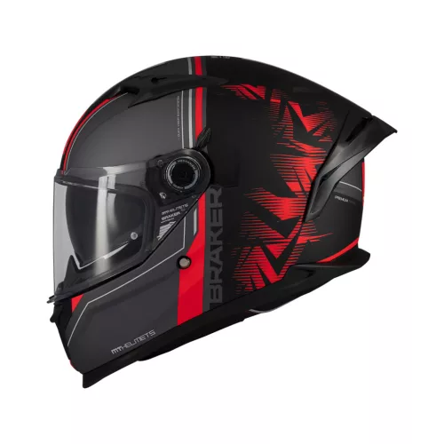Casca Mt Helmets Braker SV Charm B5 negru/rosu mat