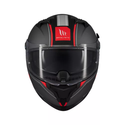 Casca Mt Helmets Braker SV Charm B5 negru/rosu mat