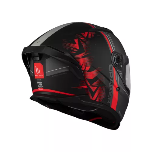 Casca Mt Helmets Braker SV Charm B5 negru/rosu mat