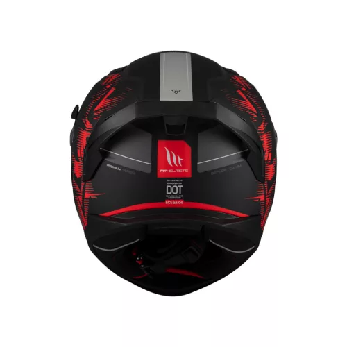 Casca Mt Helmets Braker SV Charm B5 negru/rosu mat