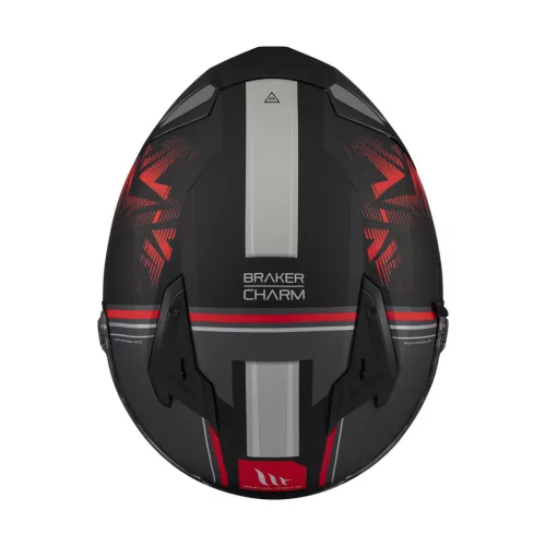 Casca Mt Helmets Braker SV Charm B5 negru/rosu mat