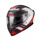Casca Mt Helmets Braker SV Inception B5 negru mat/gri/roșu