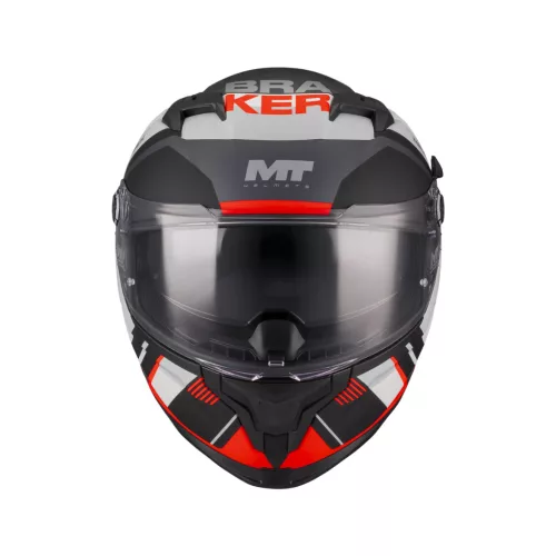 Casca Mt Helmets Braker SV Inception B5 negru mat/gri/roșu