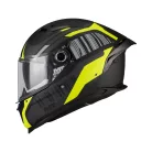 Casca Mt Helmets Braker SV Cockpit B13 negru mat/galben fluo