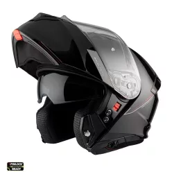 Casca Mt Helmets Genesis SV A1 negru lucios Pinlock ready