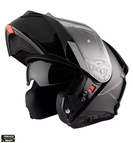 Casca Mt Helmets Genesis SV A1 negru lucios Pinlock ready