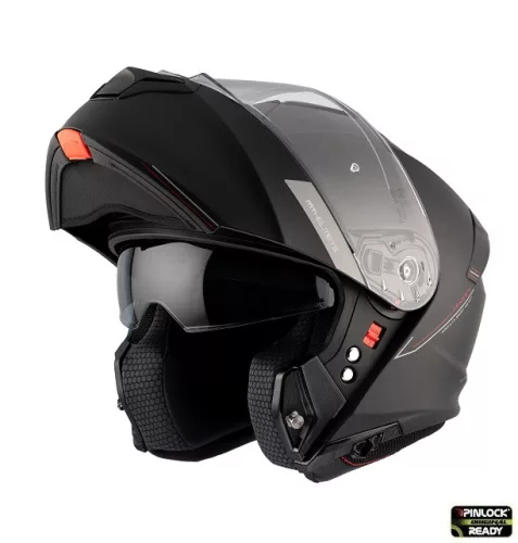 Casca Mt Helmets Genesis SV A1 negru mat Pinlock ready