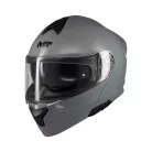 Casca Mt Helmets Genesis SV Pure A12 gri lucios Pinlock ready