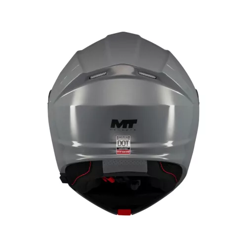 Casca Mt Helmets Genesis SV Pure A12 gri lucios Pinlock ready