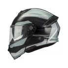 Casca Mt Helmets Genesis SV Raccoon B12 verde lucios