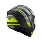 Casca Mt Helmets Genesis SV Stroke B13 negru mat/galben fluo