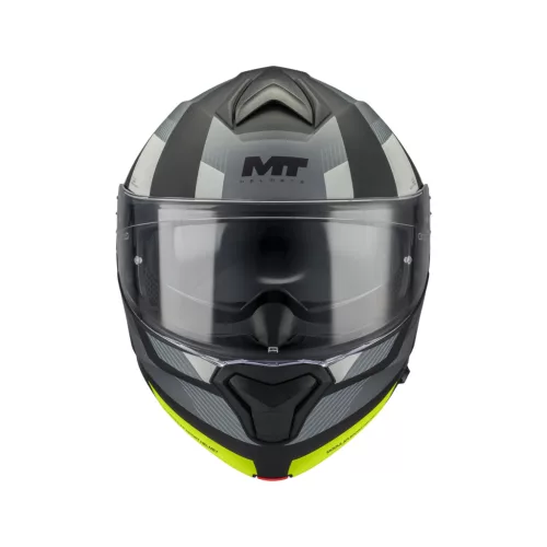 Casca Mt Helmets Genesis SV Stroke B13 negru mat/galben fluo